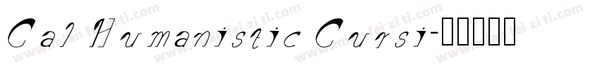 Cal Humanistic Cursi字体转换